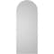 Ekena Millwork Round Top Surface Mount PVC Gable Vent: Non-Functional, w/ 3-1/2"W x 1"P Standard Frame, 16"W x 40"H GVPRT16X4001SN - alternate 4